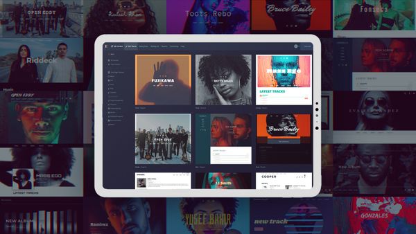 250 website templates for folk, rock, and country music