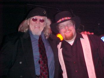 Chicago bluesman Tom Holland and Michael Murphy, sharing a kodak moment, after his set at OLBB!
