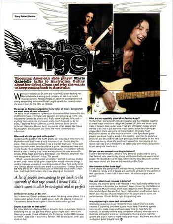 Australian Guitar Magazine Featured article
