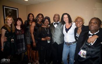Backstage in NYC with B.B. King and family
