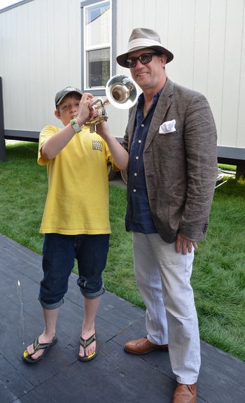 Dukes of Dixieland at Jazz Fest Kevin Clark and Son
