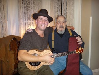 At The Bay View Historical Society with my good friend Larry Penn. Larry is often regarded as the the father of folk music here in WI. He has been a massive influence on all of us!
