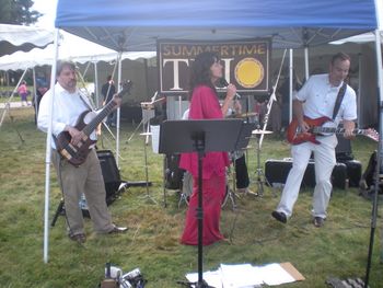 The Summertime Jazz Trio in action
