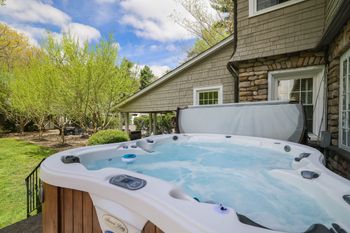Hot tub with a view
