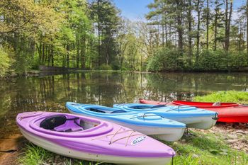 Kayak down at the pond
