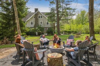 Fire pit story time
