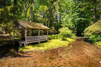 boat house by the pond and creek
