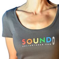 Rainbow 'SOUND' Fitted Cotton Tee (Women's Sizes)