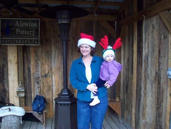 Cheryl Fowler holding daughter Ava, Gatlinburg, TN
