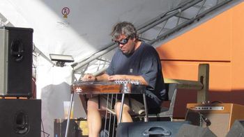 Patrick on the Pedal Steel at the Blues Fest.

