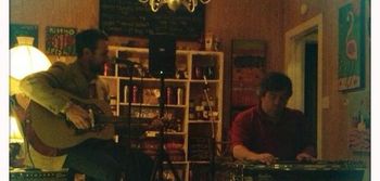 Patrick Wilson Playing with Eric Lindell at Grayton Coffee House

