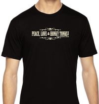 Black - Peace, Love and Honky Tonks T-Shirt