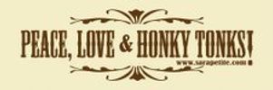 Brown - Peace, Love and Honky Tonks TShirt