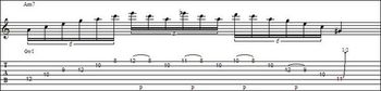 11/12/08 Arpeggio lick in A minor
