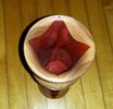 Red Heart and Hickory Vase