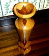 Jatoba and Hickory Wood Vase