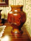 Mahogany and Cedar Vase