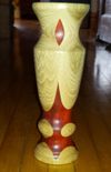 Red Heart and Hickory Vase