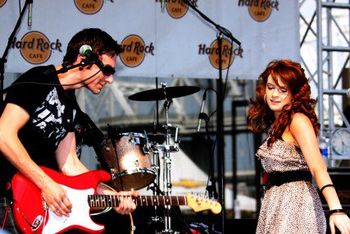 playing the Hard Rock Stage during CMAFest
