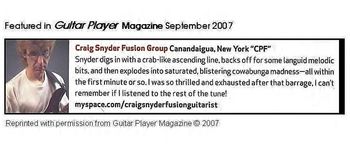 Guitar Player magazine article
