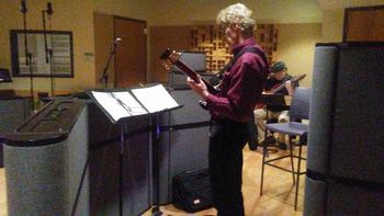 Recording session 3-2018 At Finger Lakes Community College's professional-level studio
