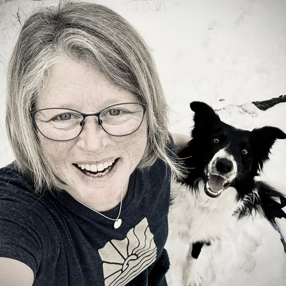 Lisa Wright and Moss the border collie