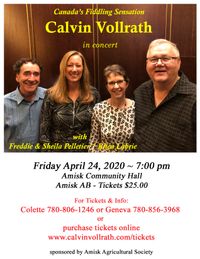 CANCELED - Concert with Freddie & Sheila Pelletier/Rhea Labrie