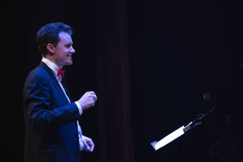 Conducting the Toronto All-Star Big Band Christmas show, December 2018. Photo by Aaron Hernandez
