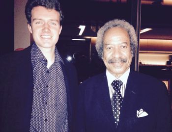 Meeting Allen Toussaint, one of my all time favourites, after his show at Koerner Hall. 2013.
