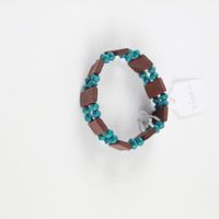 Two Rim Bango Turquoise/Brown Bracelet