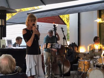 with Mattias Nilsson Trio at Stationen in Skanor, Sweden. July 2018

