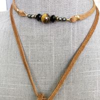“The Denver” leather wrap necklace/bracelet