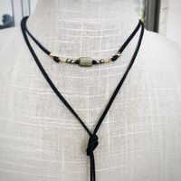 “The Journey” leather Wrap necklace/bracelet