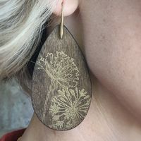 Desert Song earrings (walnut stain)