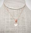 Best Friends necklace - rose gold charm and rose gold fill chain