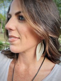 Wind Chasers (leather earrings in many colors)