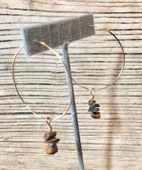 Tigers eye earring adornments 