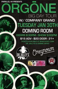ORGONE & COMPANY GRAND @ THE DOMINO ROOM - TUES 1/30