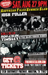 RONNIE DEAN TINSLEY & THE DARK HORSE RODEO @ FIREHOUSE SALOON