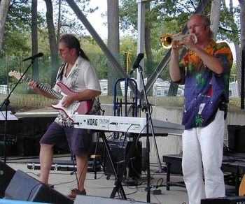 Outreach in Michigan at the Cheeseburger in Caseville Festival
