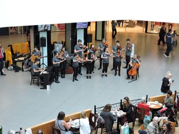 Indoor show at a mall for the Aberdeen International Youth Festival
