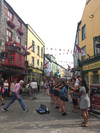 Busking in Galway
