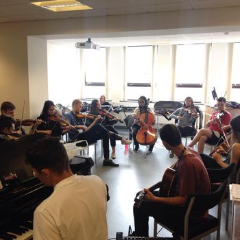 Rehearsing at the University of Aberdeen
