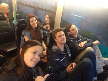 Double decker bus after watching an awesome show in Aberdeen
