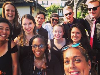 Band selfie after closing out the Islands Folk Festival
