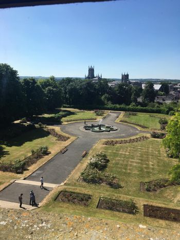 Celtic cross at Kilkenny Castle
