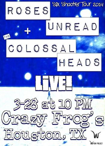 Crazy Frog's in Houston, TX

Six Shooter Tour 2014

3-28-14
