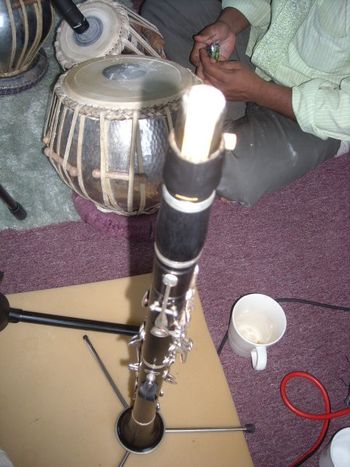 Rehearsing Indian music (and drinking lots of the best chai ever..)
