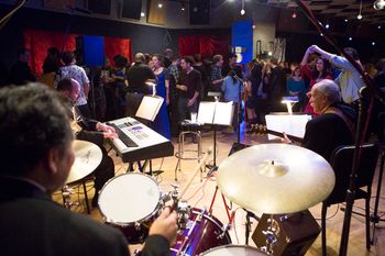 NPR Christmas Party with Felix Contreras and Bob Diener
