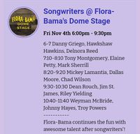 Frank Brown Songwriter's: Jim St. James with Dean Rouch on fiddle at the world famous Flora-Bama Lounge in Perdido Key, Florida. (Dome stage)